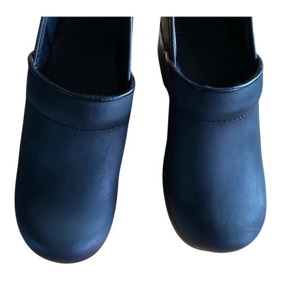 Dansko Clogs Women's Solid Black Leather Nurse Slip-Ons Size EU 35 US 5 - Picture 8 of 11
